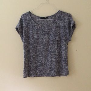 Blue and White T Shirt